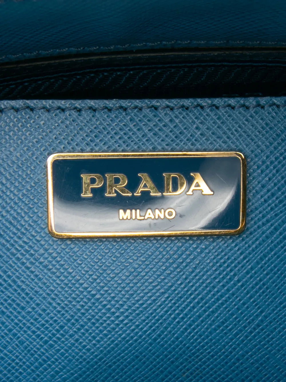 Pre-OwnedPrada Pre-Owned2013-2025 Medium Bicolor Saffiano Lux Galleria Double Zip satchel