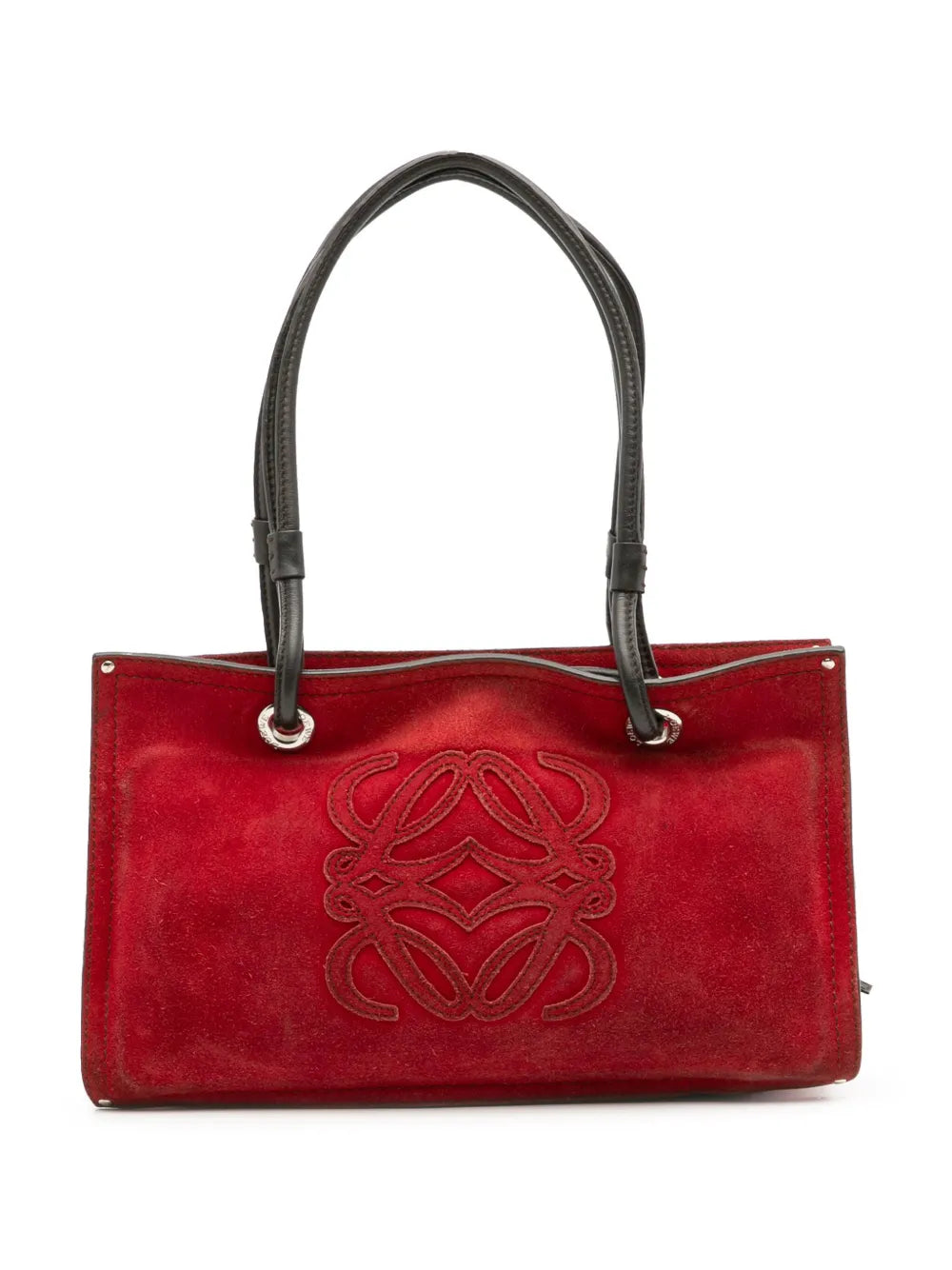 Pre-OwnedLoewe Pre-Owned2005 Anagram Suede shoulder bag