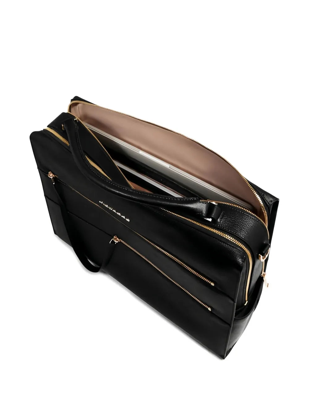 PIQUADROzip handle laptop bag
