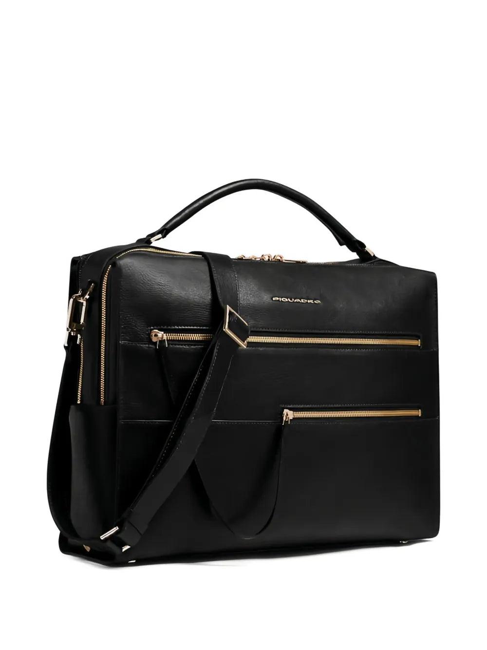 PIQUADROzip handle laptop bag