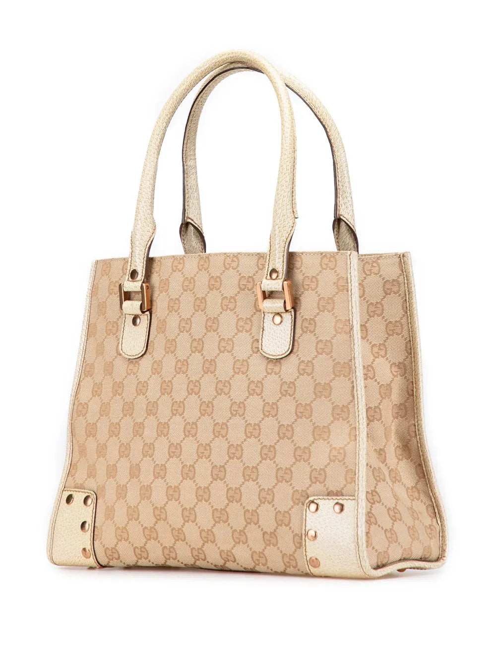 Pre-OwnedGucci Pre-Owned2000-2015 GG Canvas Nailhead tote bag