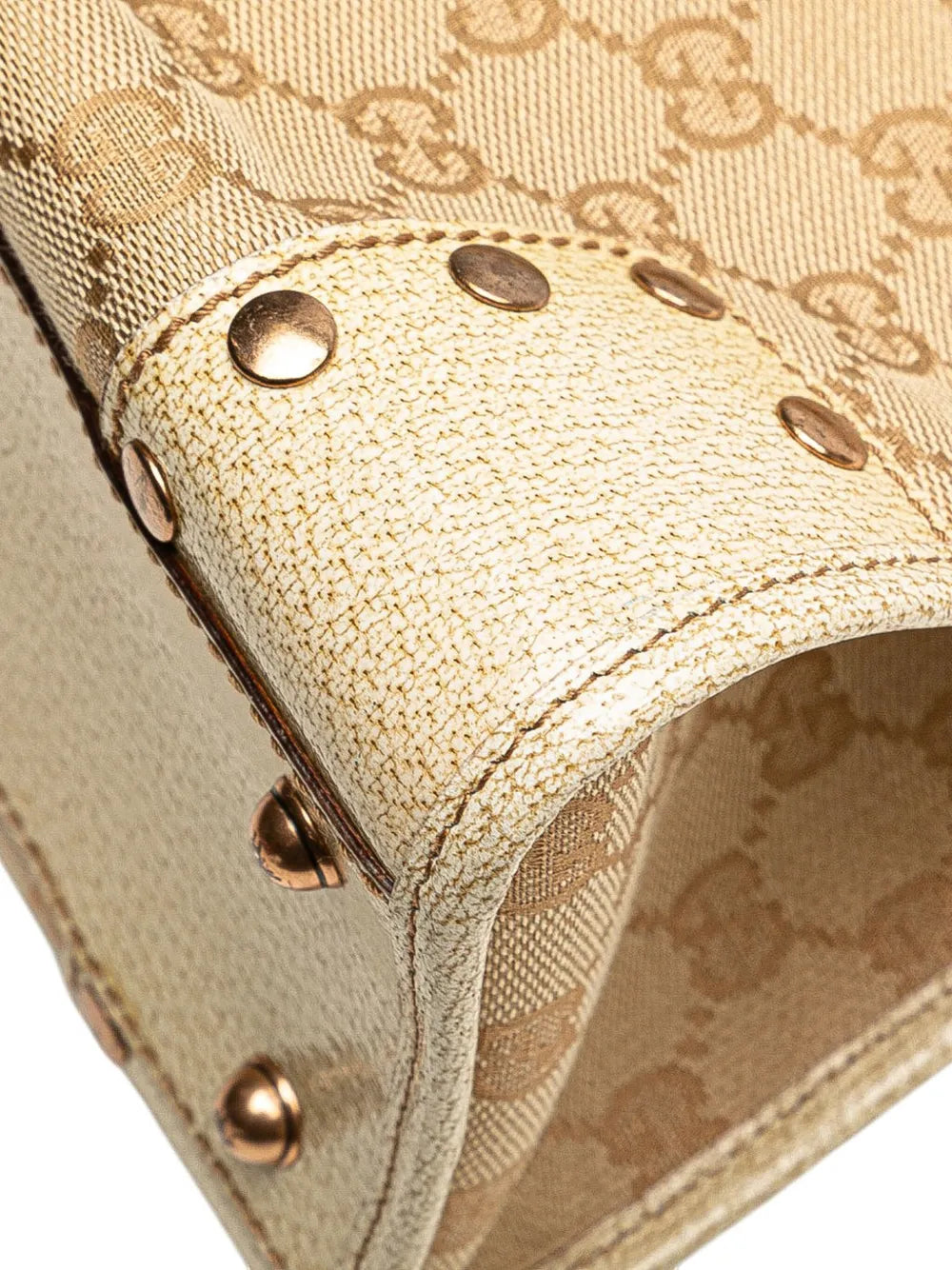 Pre-OwnedGucci Pre-Owned2000-2015 GG Canvas Nailhead tote bag
