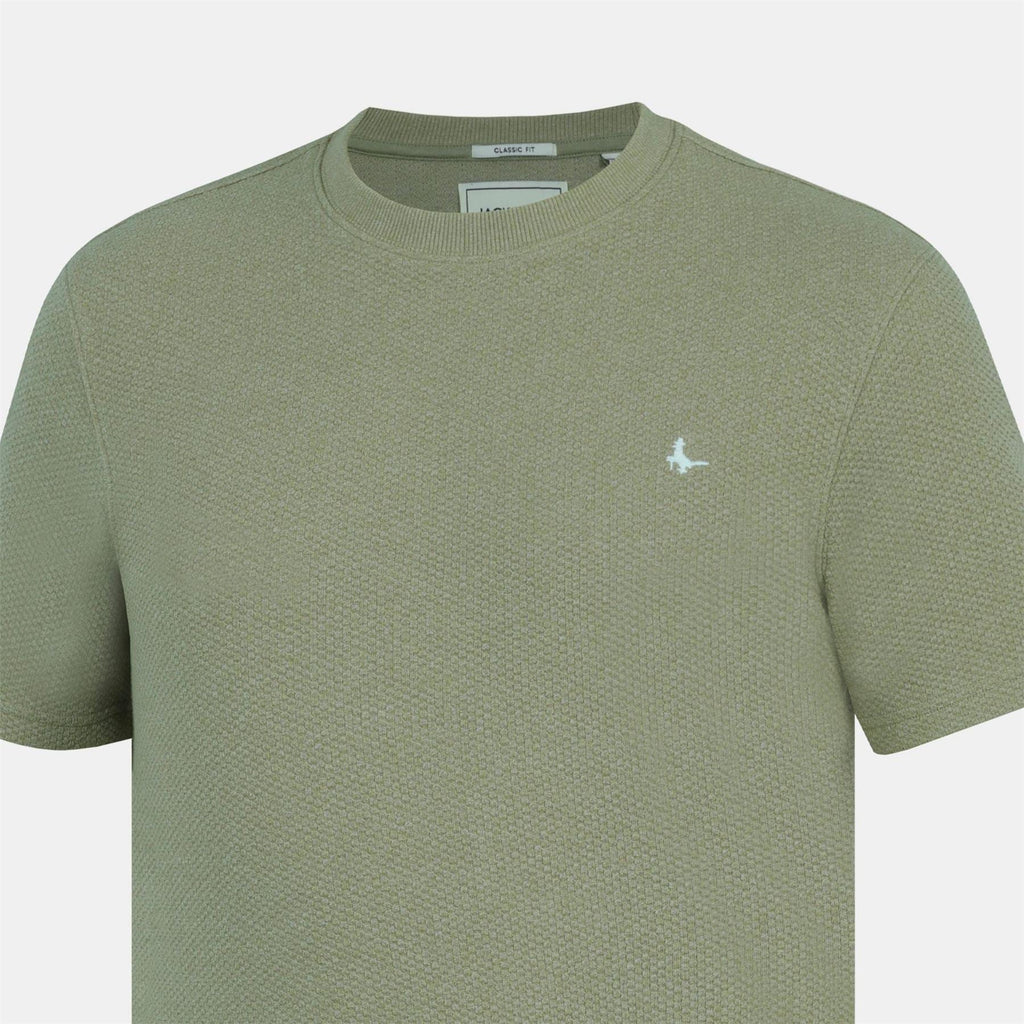 Jack Wills JW Bubble Texture Cotton Short Sleeve Crew Neck Oversized T Shirt