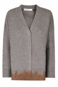Grey Melange Shetland Wool-Blend Cardigan