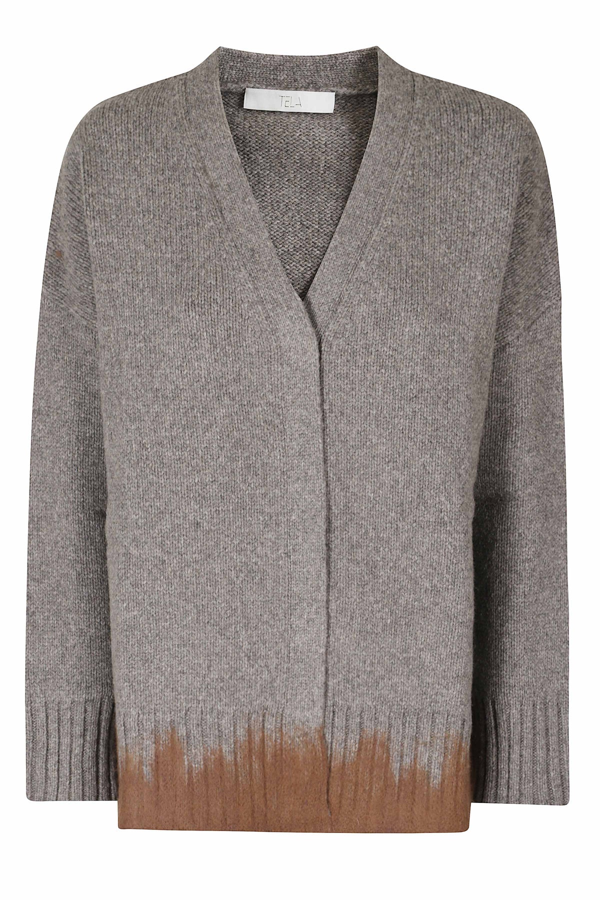 Grey Melange Shetland Wool-Blend Cardigan