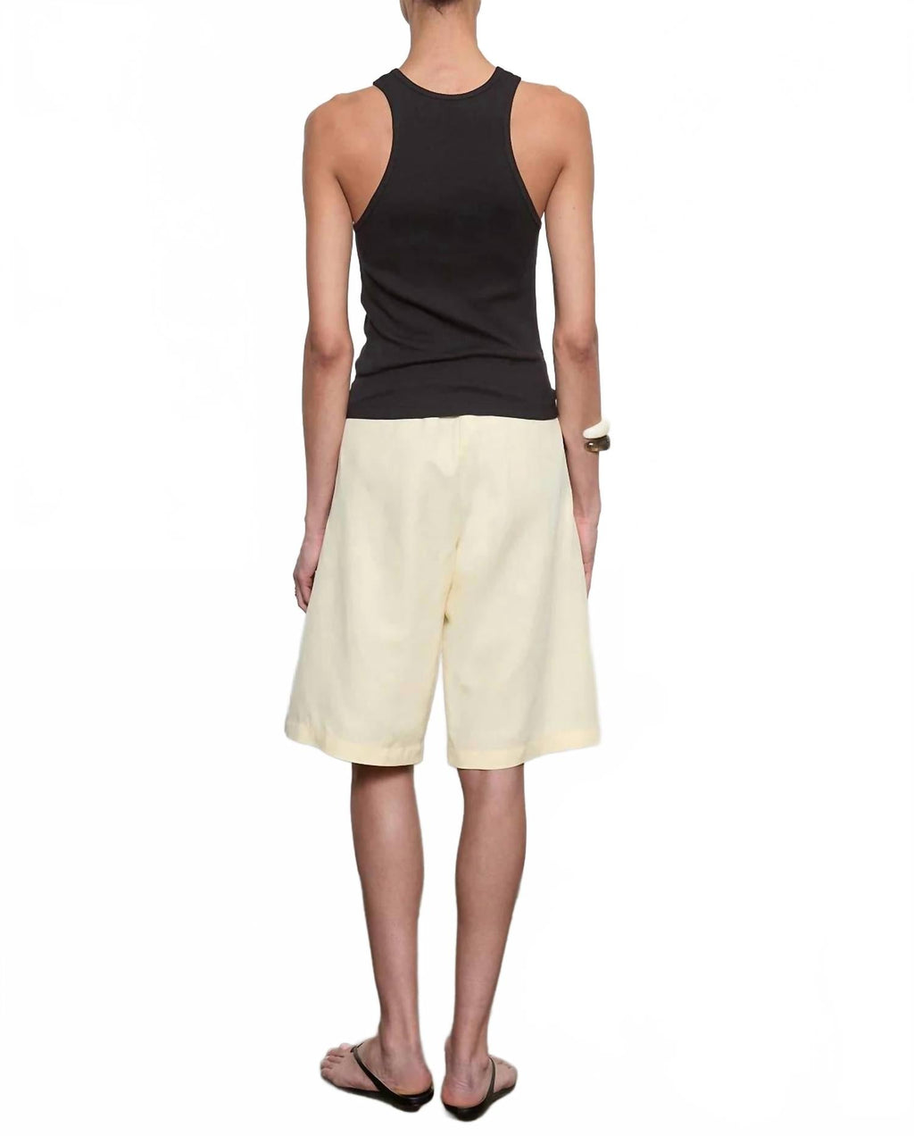 Cotton Rib Boy Tank Top In Black Orchid