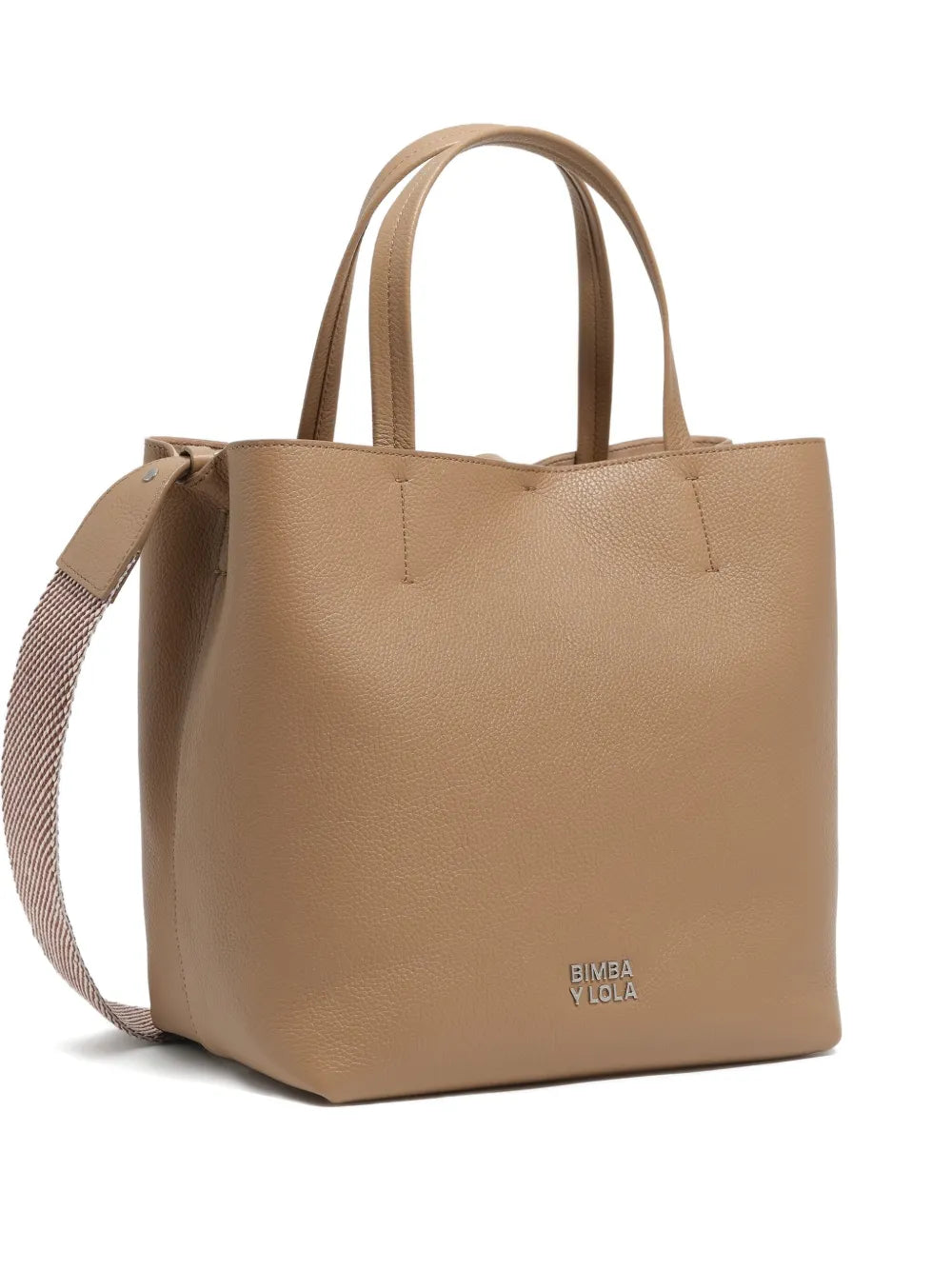 Bimba y Lolatextured-leather tote bag