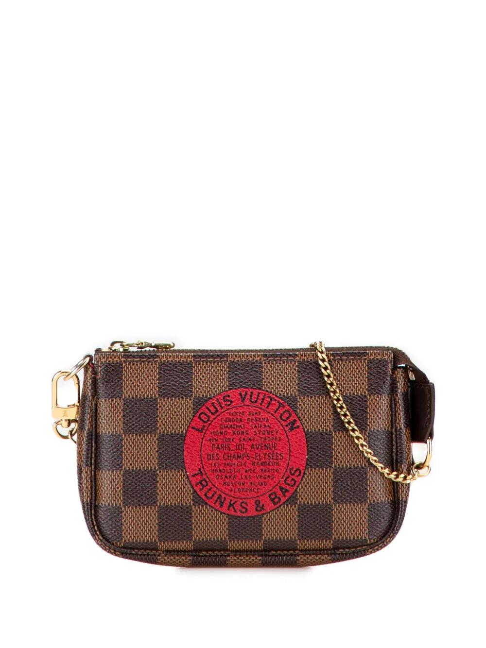Pre-OwnedLouis Vuitton Pre-Owned2009 Damier Ebene Trunks and Bags Mini Pochette Accessoires handbag