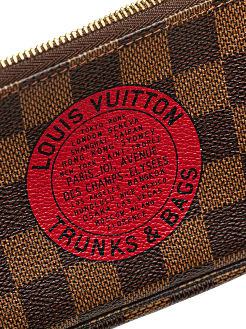Pre-OwnedLouis Vuitton Pre-Owned2009 Damier Ebene Trunks and Bags Mini Pochette Accessoires handbag