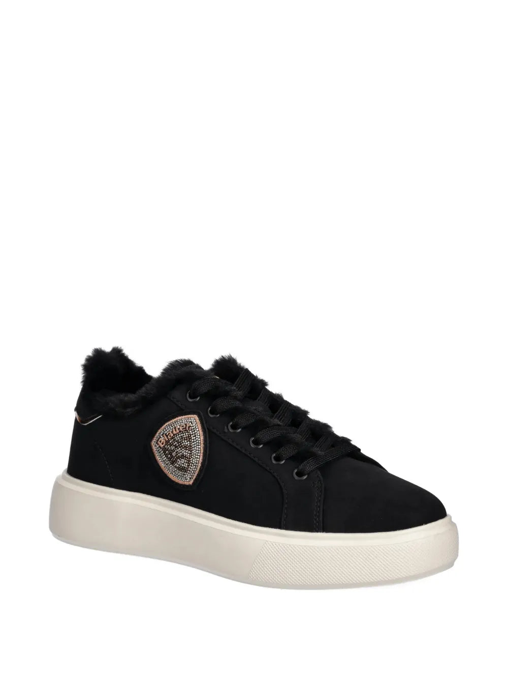 Blauer Venus Faux-Fur-Trim