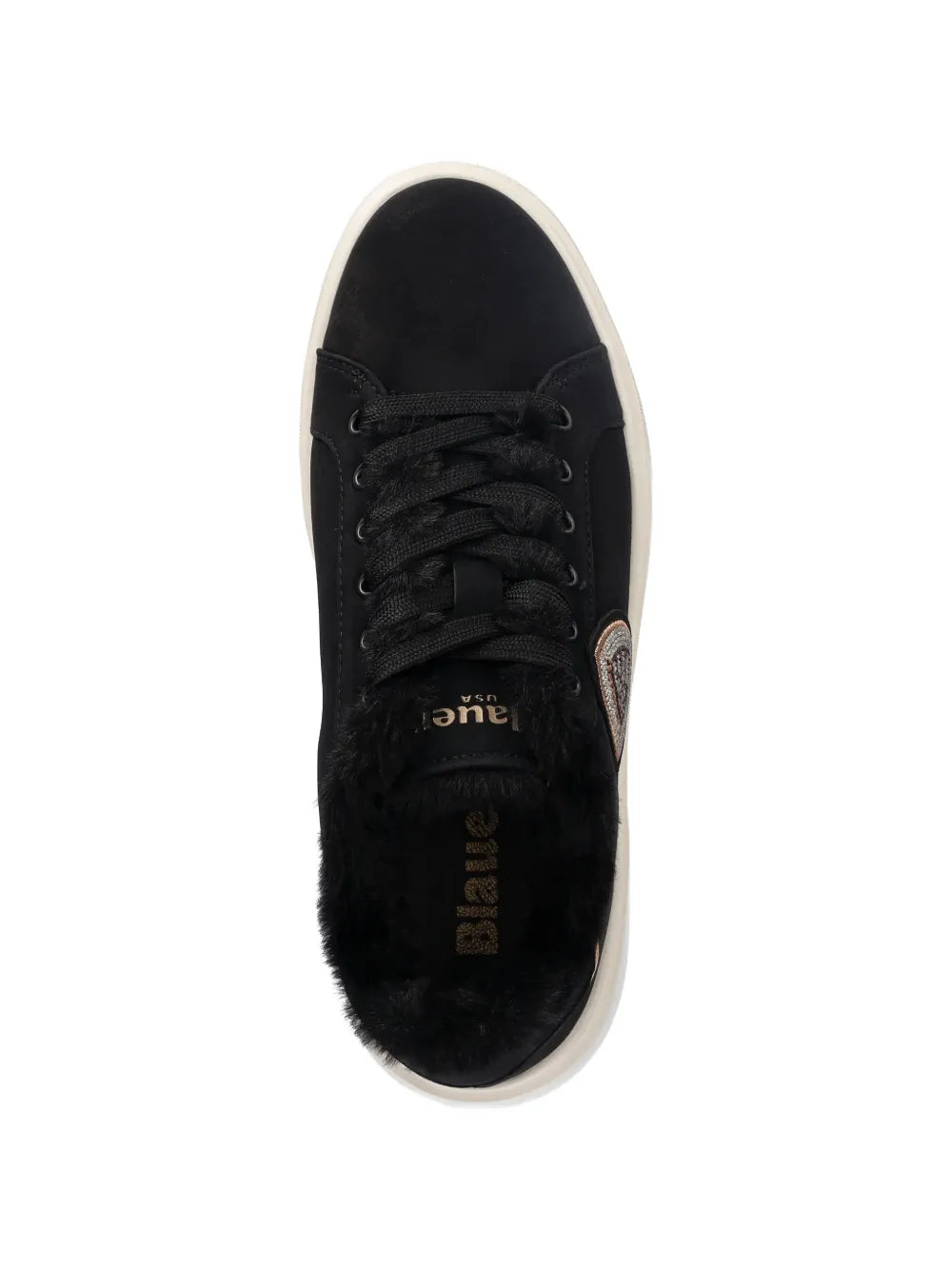 Blauer Venus Faux-Fur-Trim