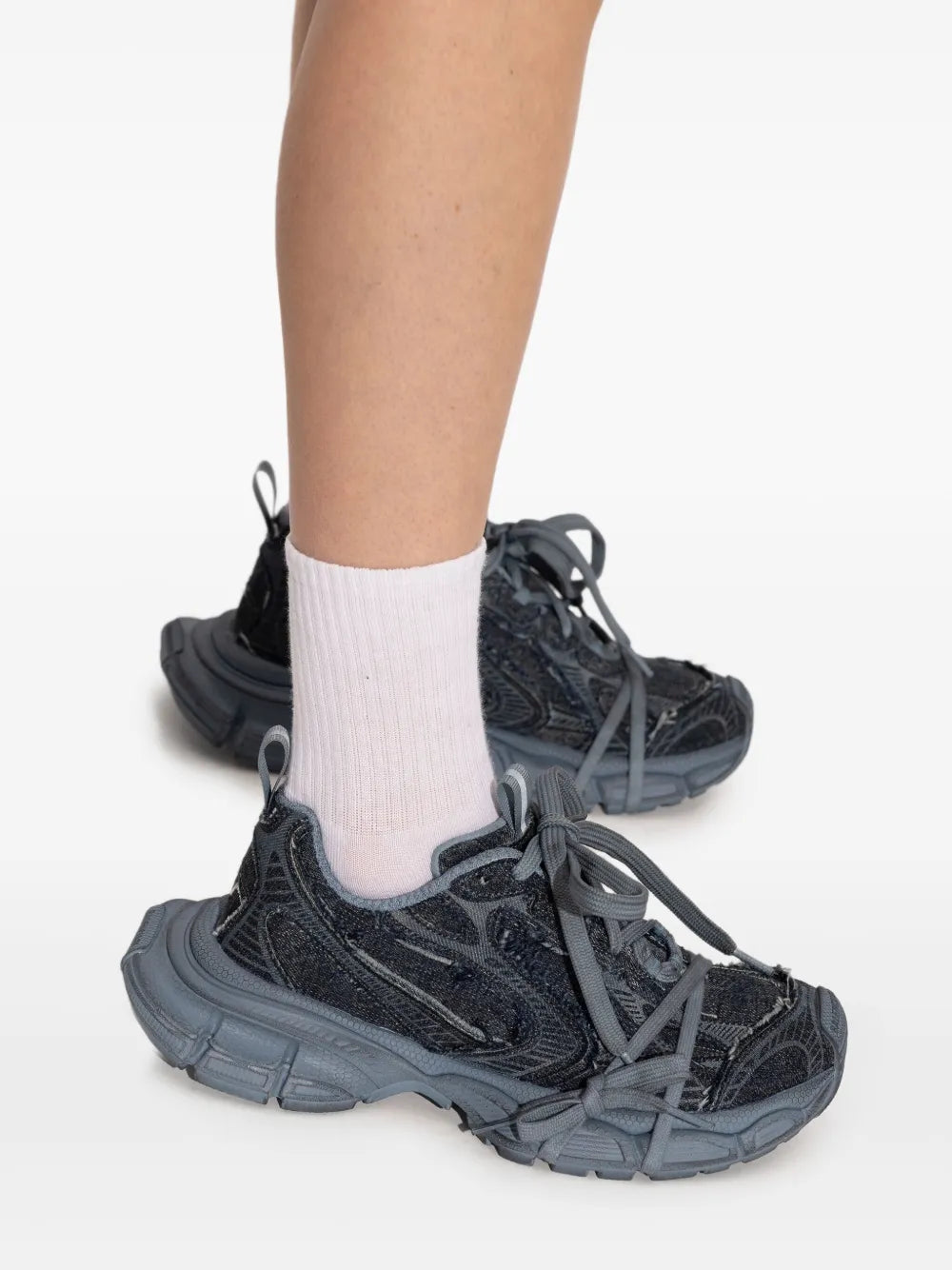 Balenciaga 3Xl Distressed Lace-Up