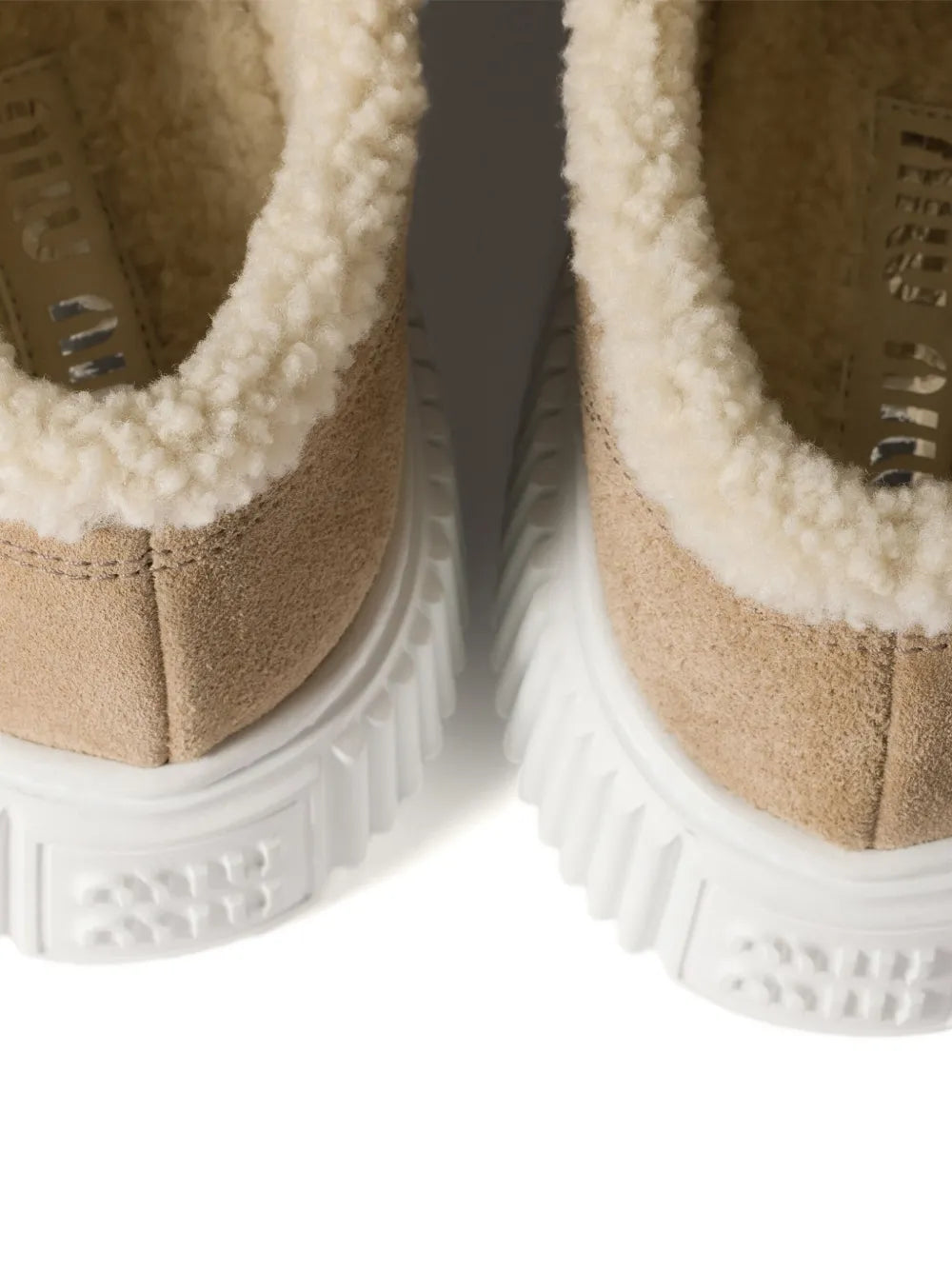 Miu Miu Logo-Embroidered Suede