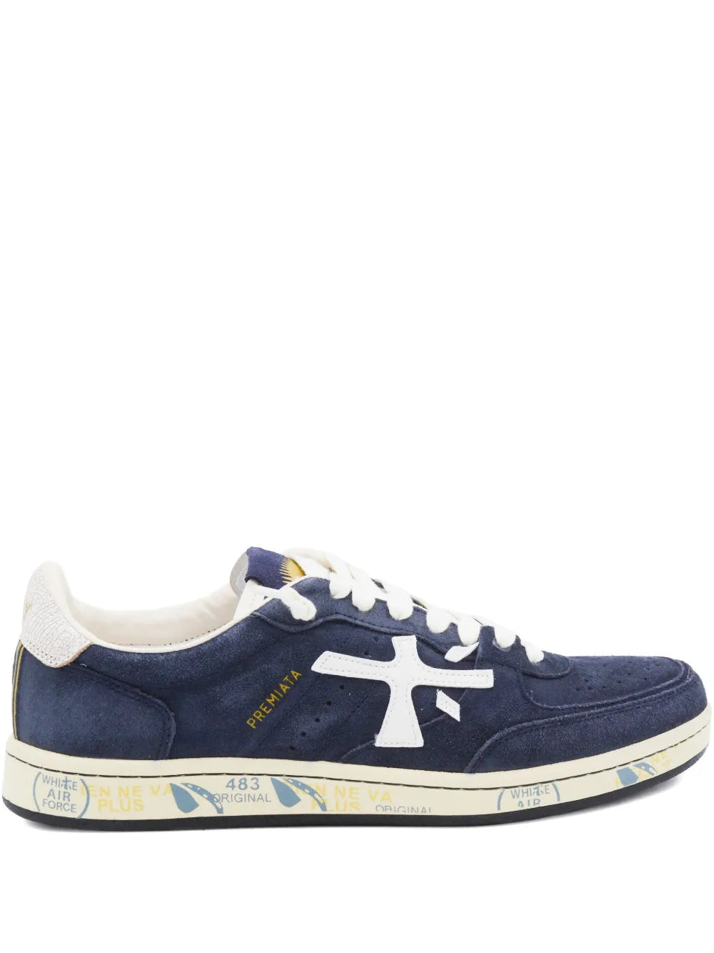 Premiata Basket Clay 7708 Suede Lace-Up