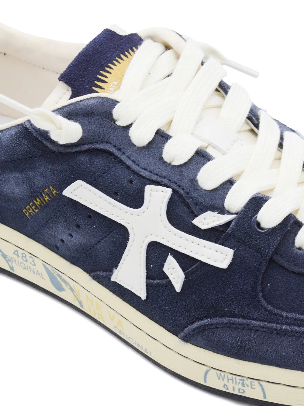 Premiata Basket Clay 7708 Suede Lace-Up