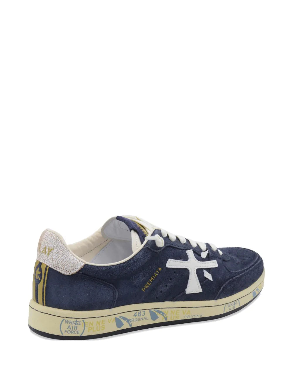Premiata Basket Clay 7708 Suede Lace-Up