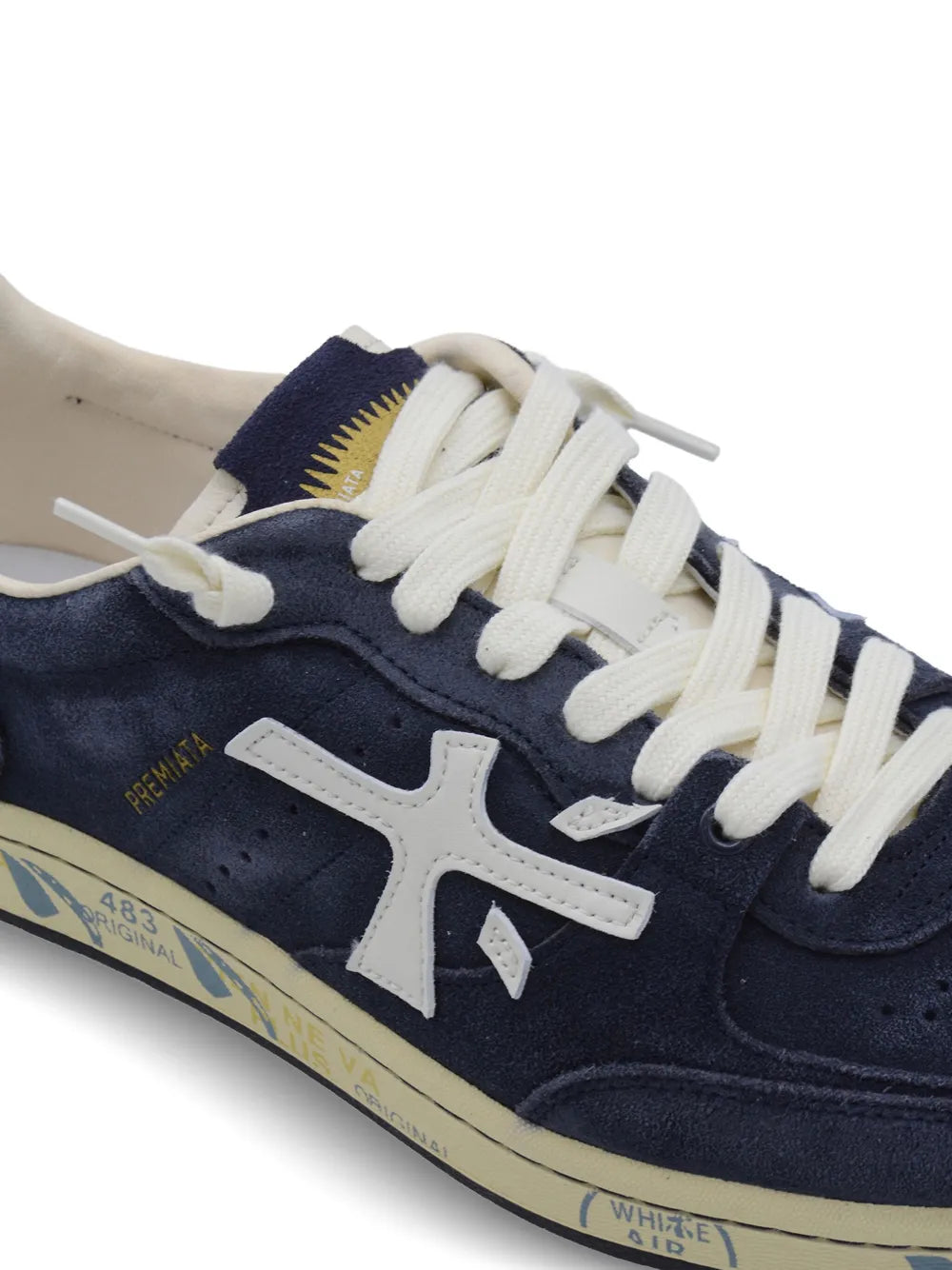 Premiata Basket Clay 7708 Suede Lace-Up