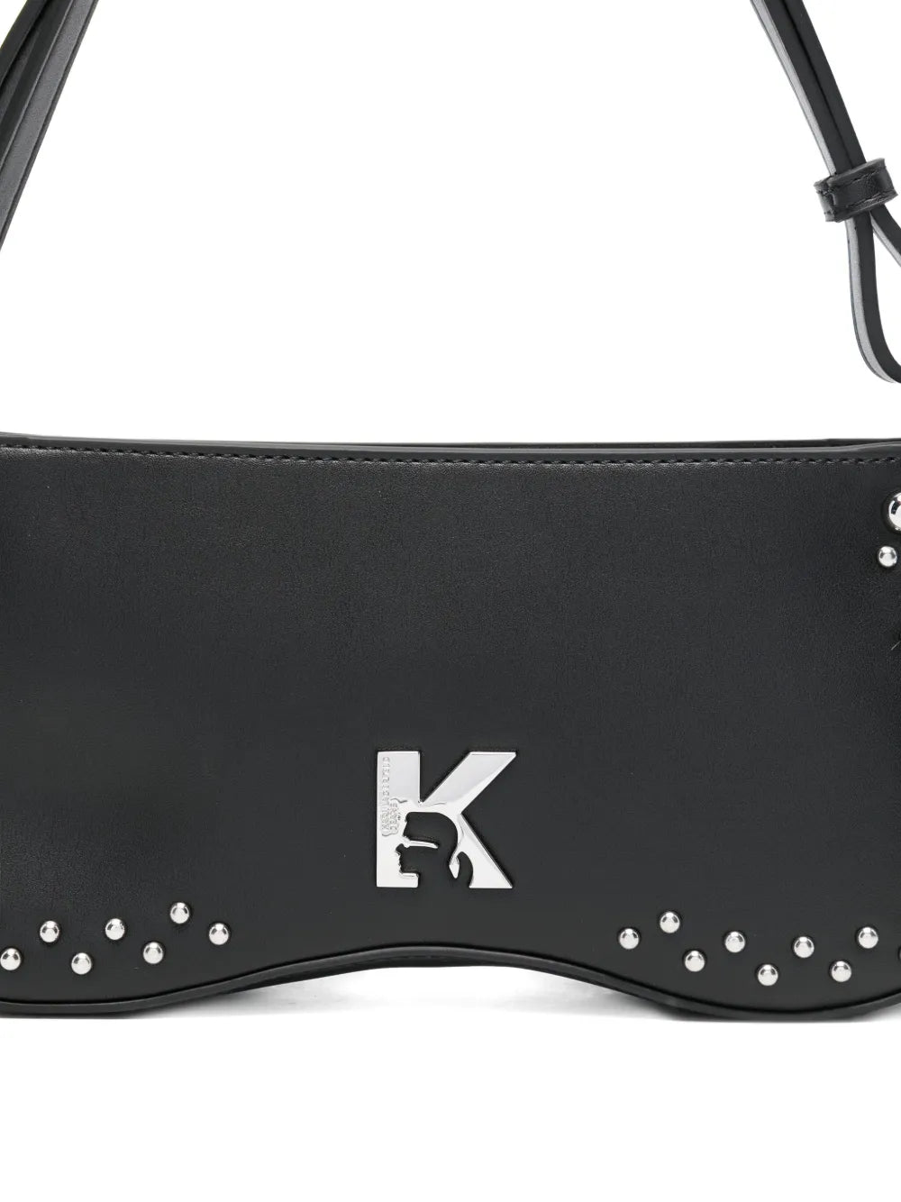 Karl Lagerfeld Jeansstudded logo shoulder bag