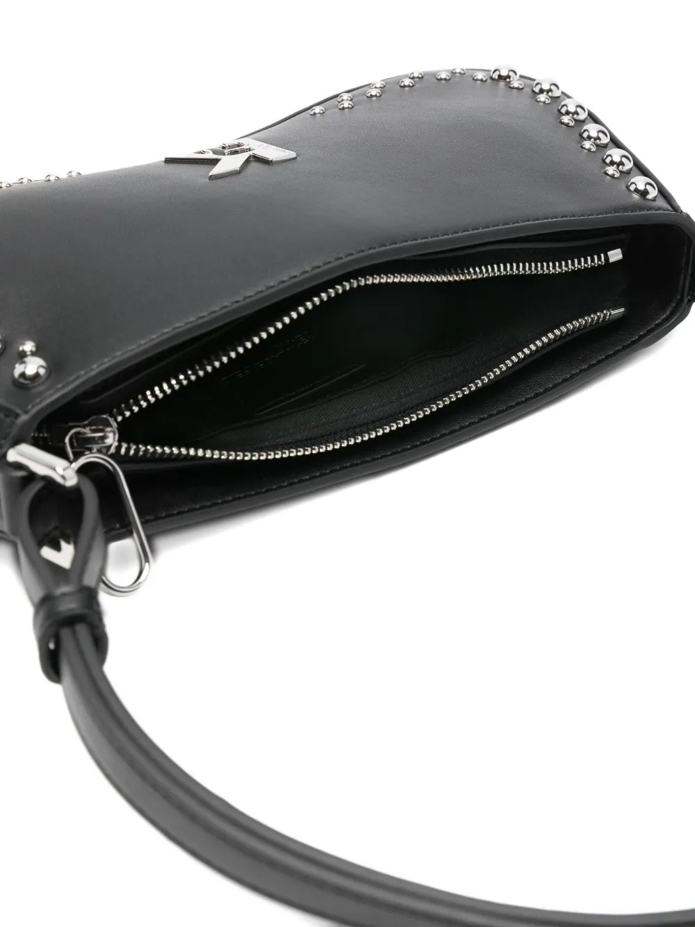 Karl Lagerfeld Jeansstudded logo shoulder bag