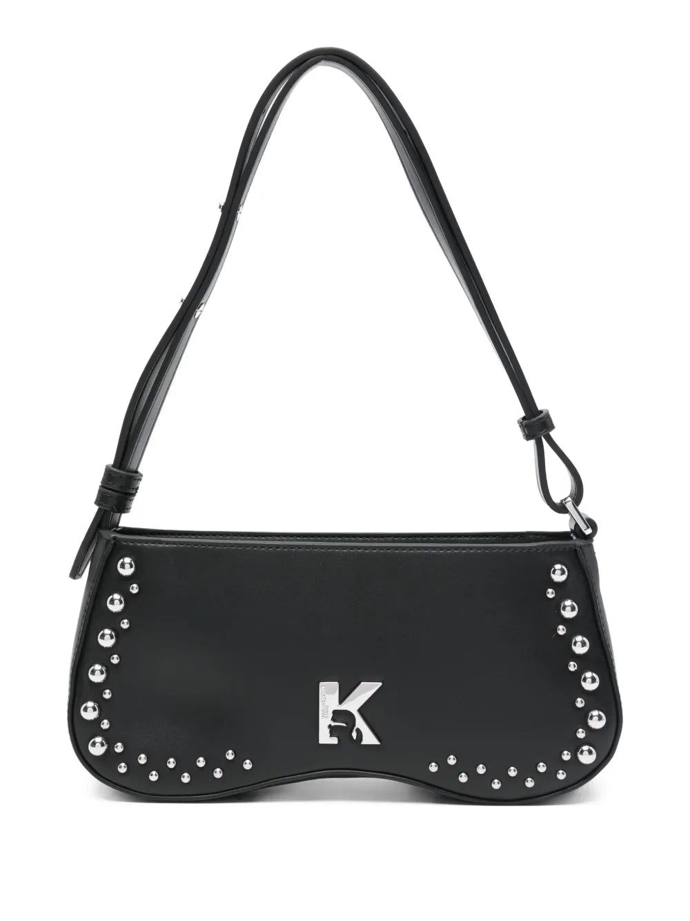 Karl Lagerfeld Jeansstudded logo shoulder bag
