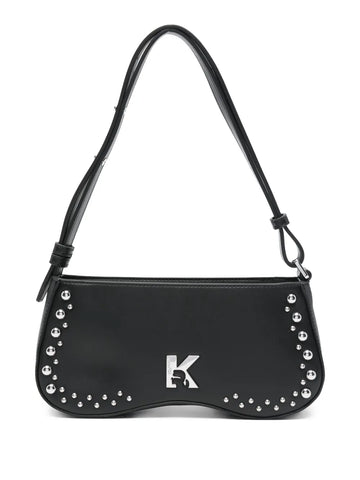 Karl Lagerfeld Jeansstudded logo shoulder bag