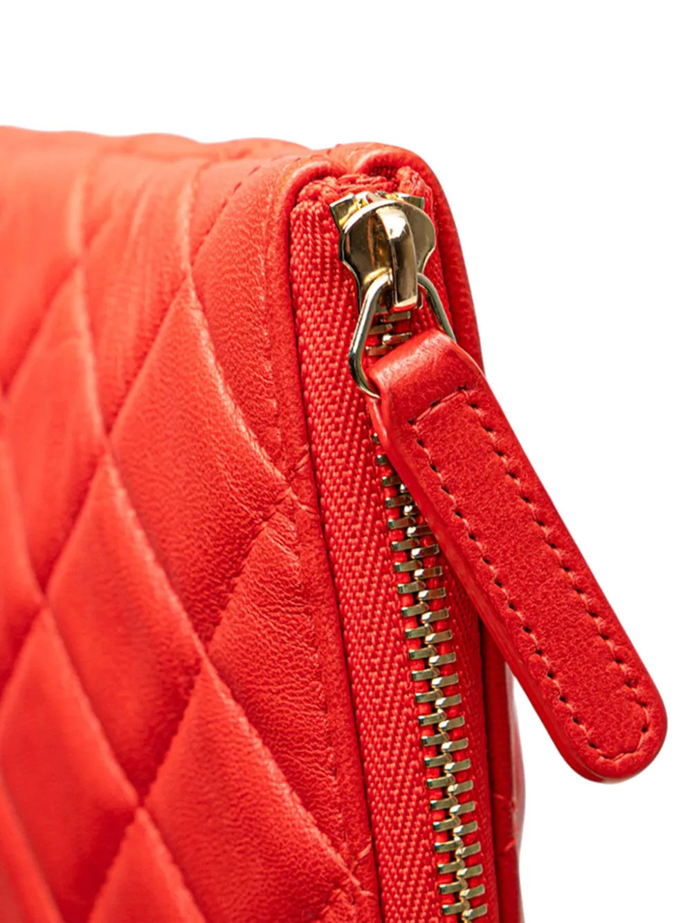 Pre-OwnedCHANEL Pre-Owned2016-2017 Large Quilted Lambskin O Case clutch bag