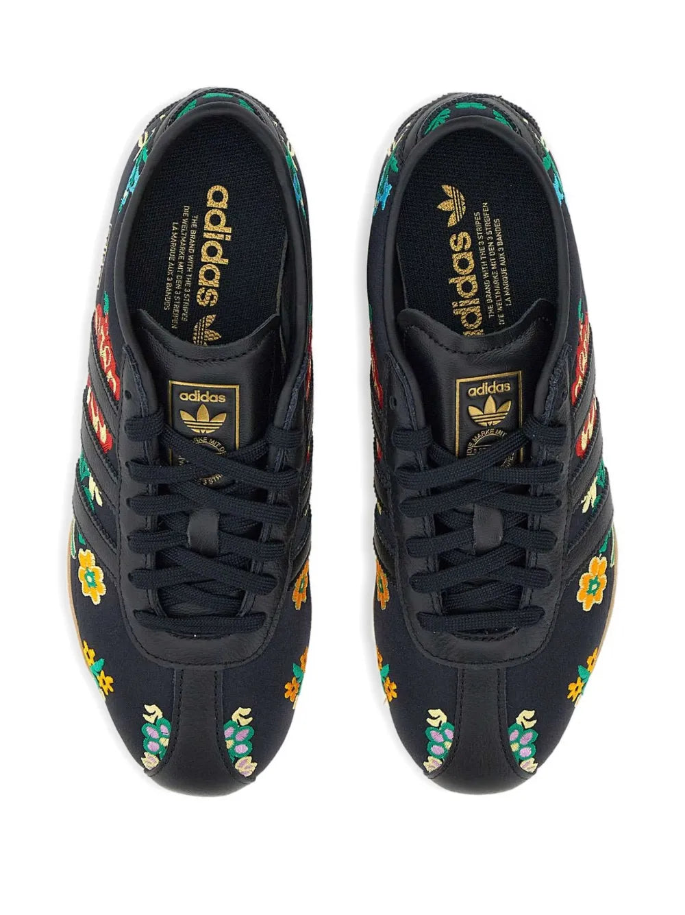 adidas Floral-Embroidered Lace-Up