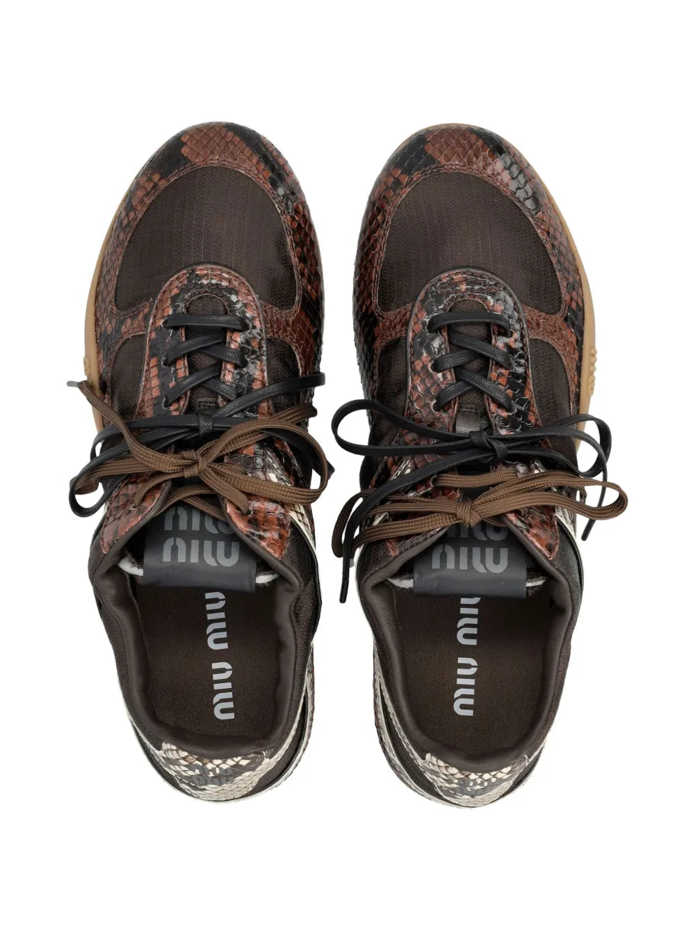 Miu Miu Snakeskin-Effect Leather