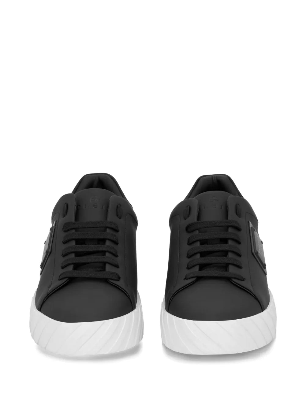 Philipp Plein Plaque Leather Low-Top Trainers