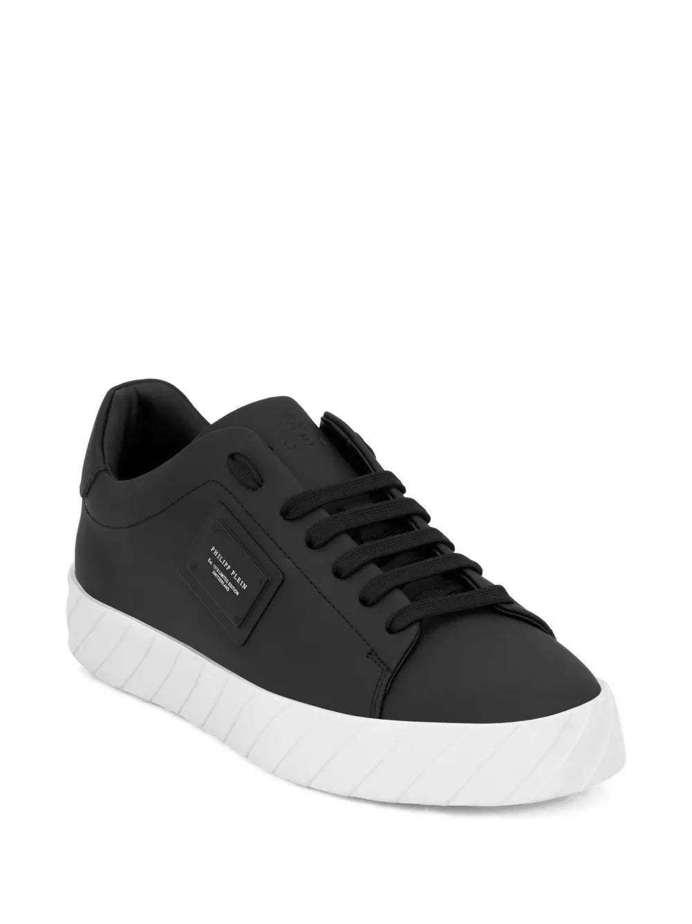 Philipp Plein Plaque Leather Low-Top Trainers
