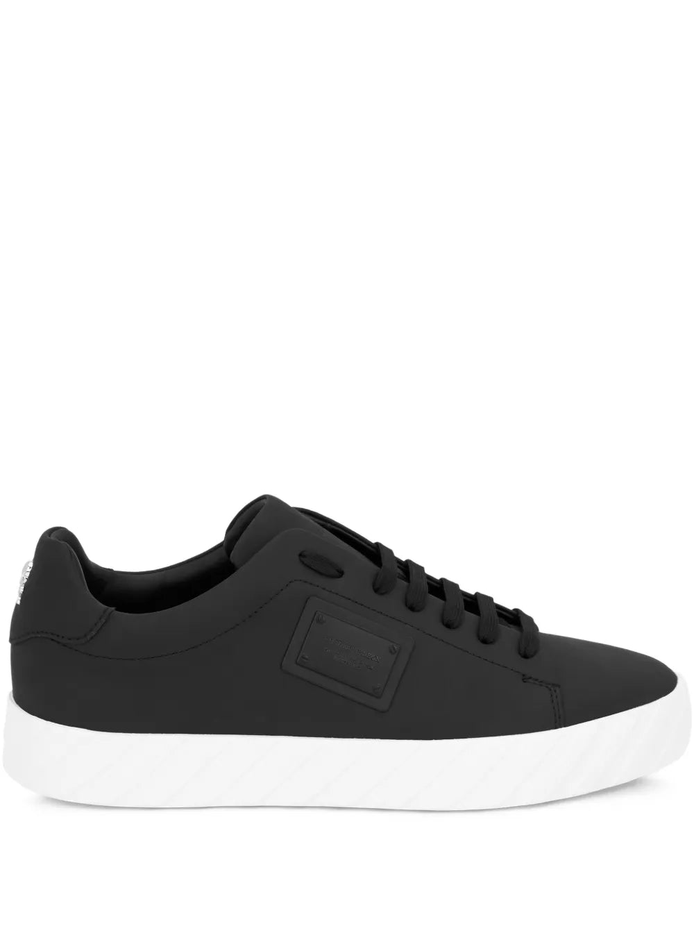 Philipp Plein Plaque Leather Low-Top Trainers