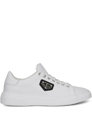 Philipp Plein Lo-Top Iconic Plein Calf Leather Trainers