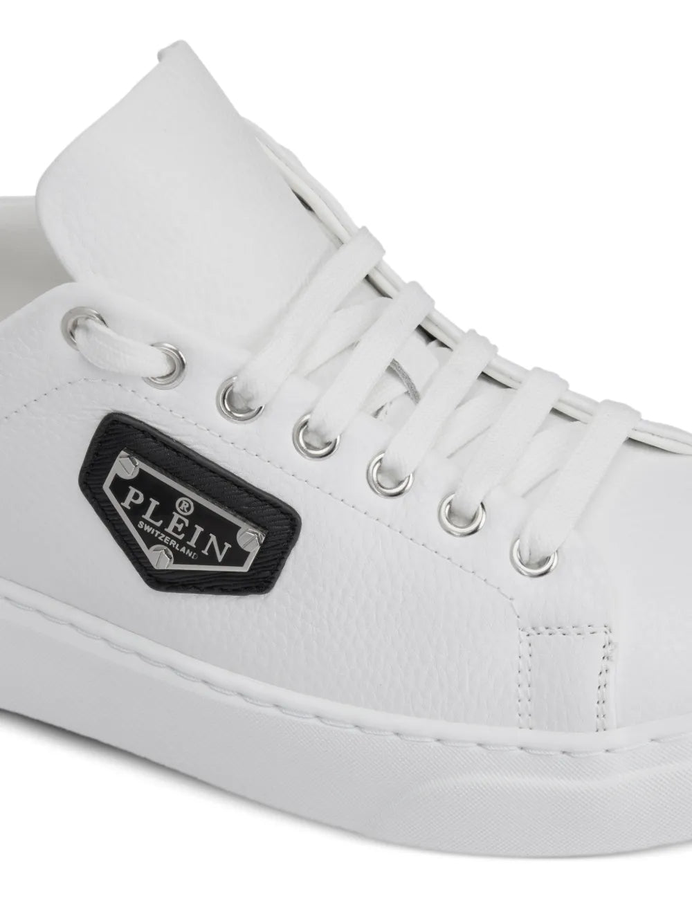 Philipp Plein Lo-Top Iconic Plein Calf Leather Trainers