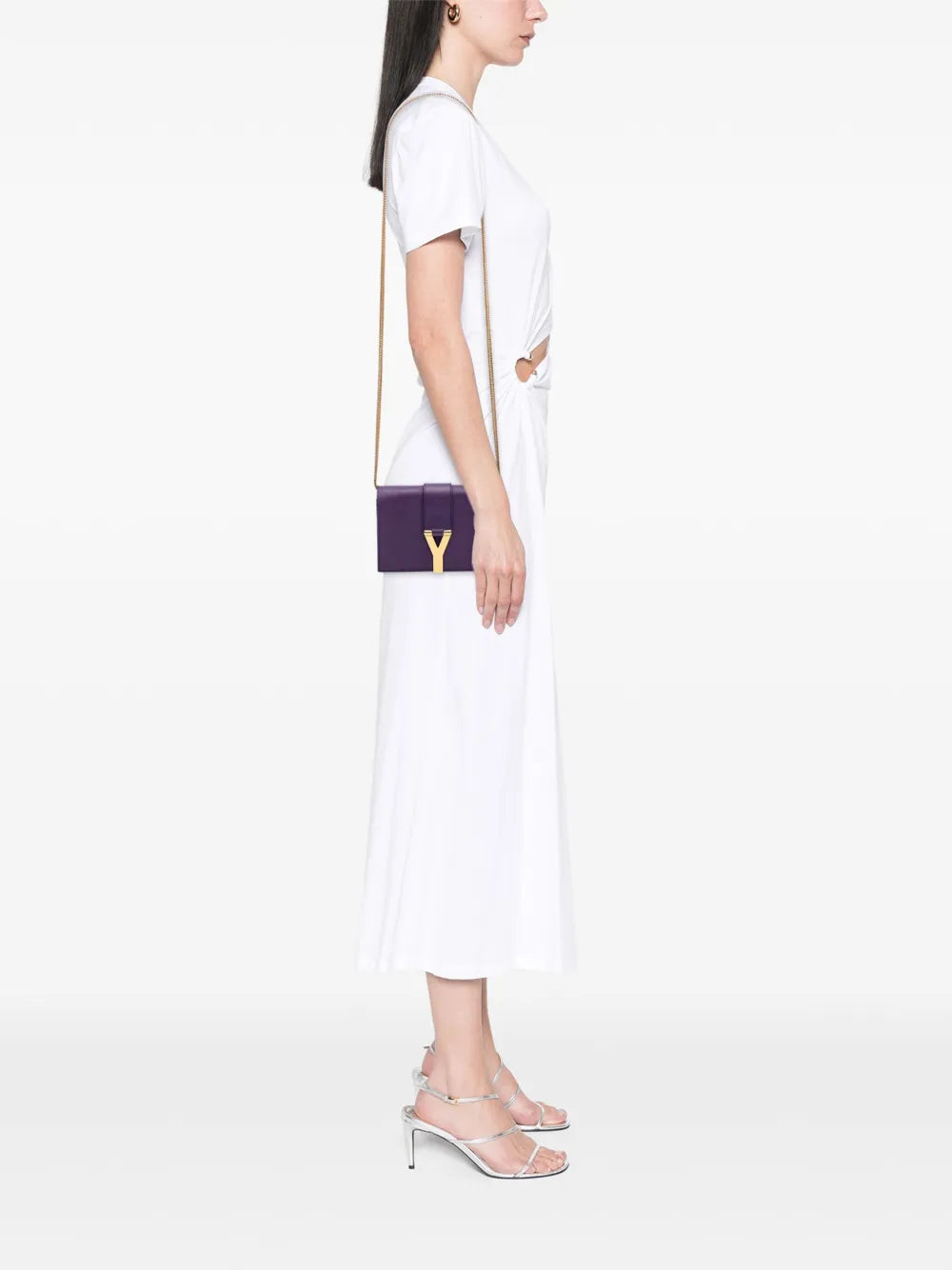 Pre-OwnedSaint Laurent Pre-Owned2013-2025 Mini Leather Chyc Ligne crossbody bag