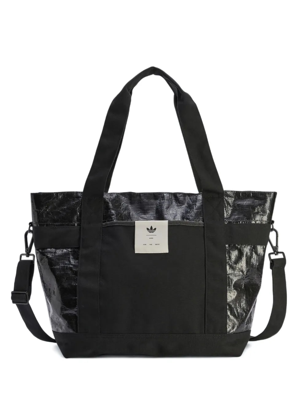 Song For The Mutex Adidas logo-motif panelled tote bag