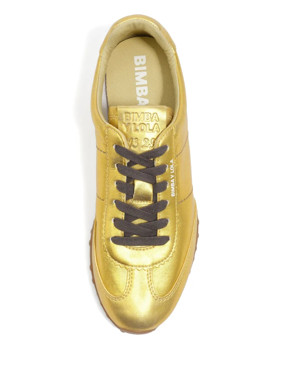 Bimba y Lola Lace-Up Metallic-Effect