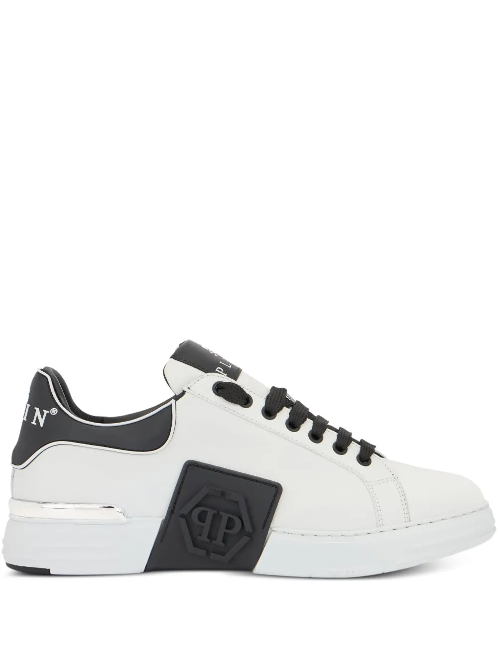 Philipp Plein Logo Plaque Low-Top Trainers