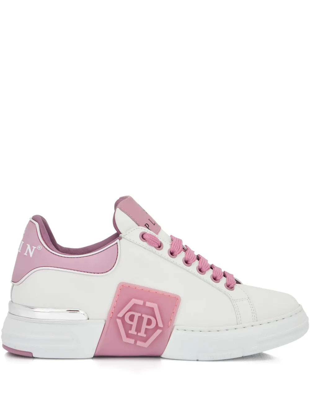 Philipp Plein Phantom Kick$ Logo-Plaque Low-Top