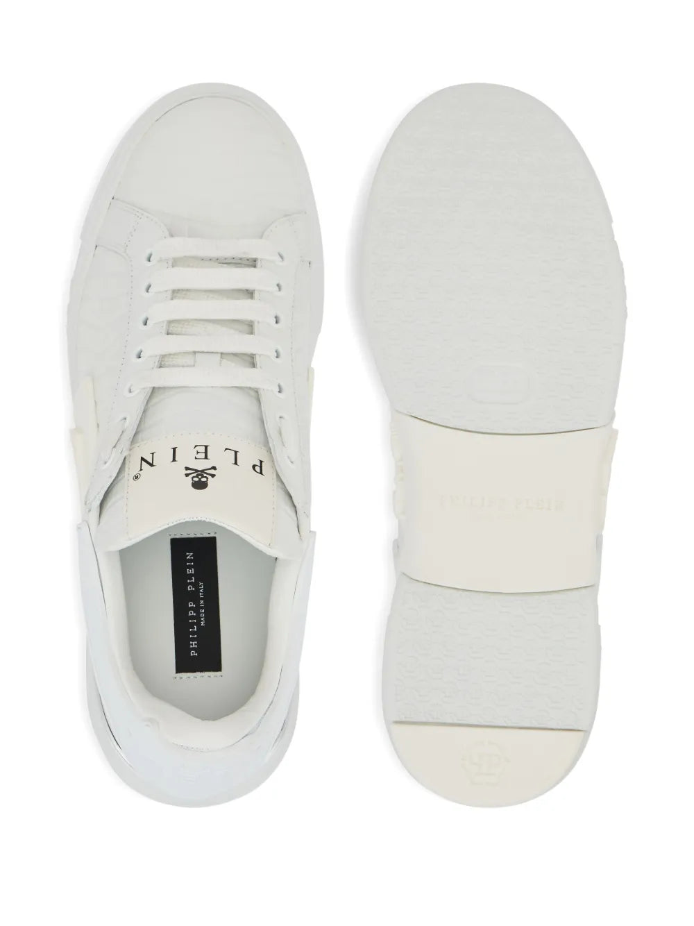 Philipp Plein Phantom Kick$ Logo-Embossed Low-Top