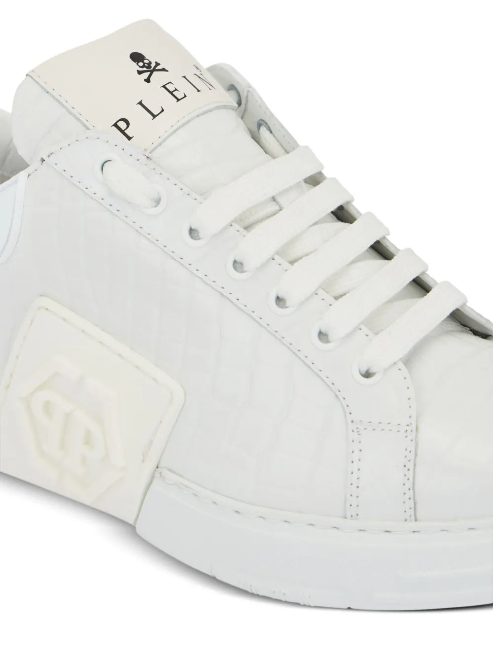 Philipp Plein Phantom Kick$ Logo-Embossed Low-Top
