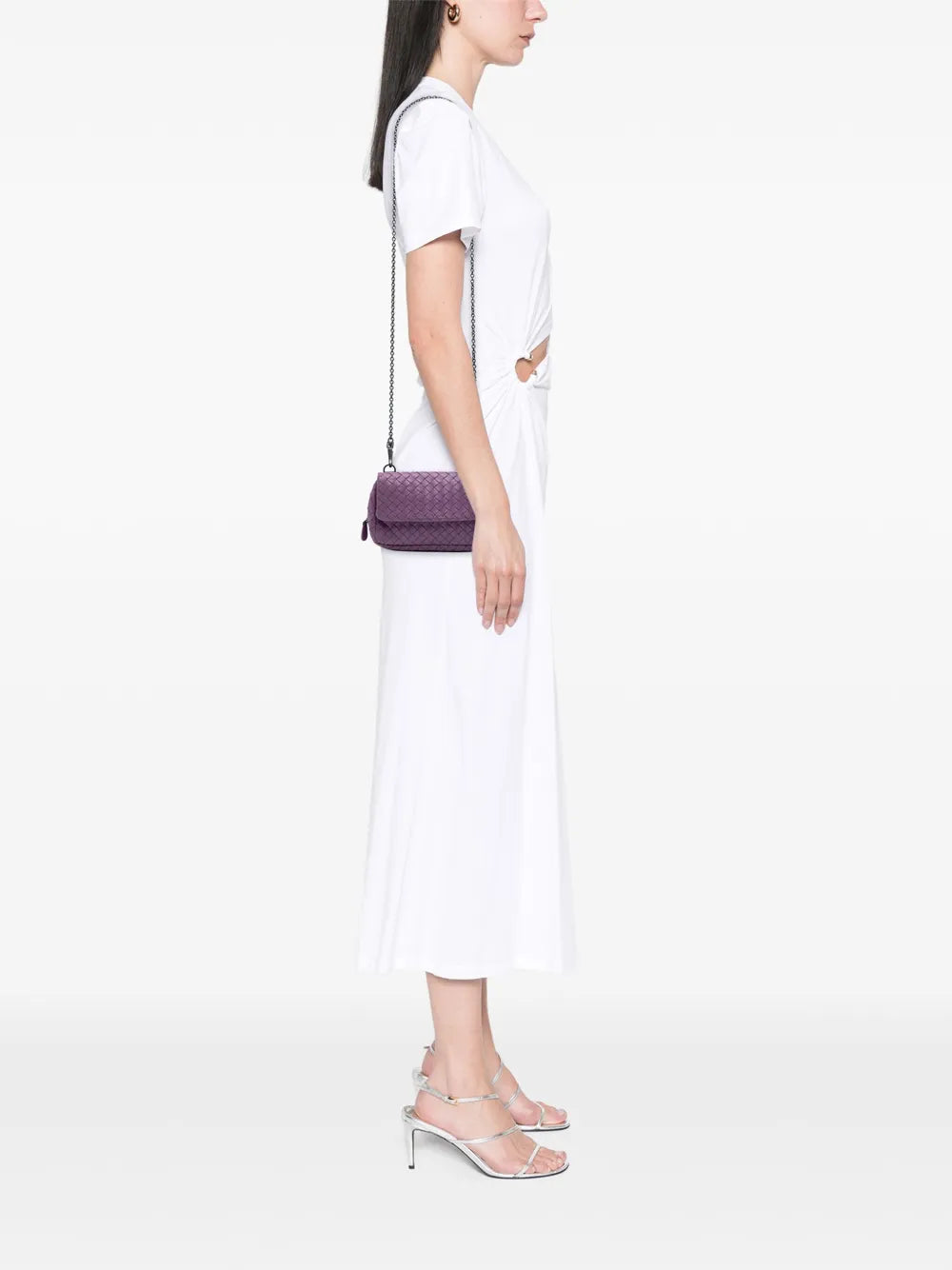 Pre-OwnedBottega Veneta Pre-Owned2012-2025 Mini Nappa Intrecciato Expandable Chain Flap crossbody bag