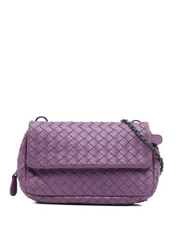 Pre-OwnedBottega Veneta Pre-Owned2012-2025 Mini Nappa Intrecciato Expandable Chain Flap crossbody bag