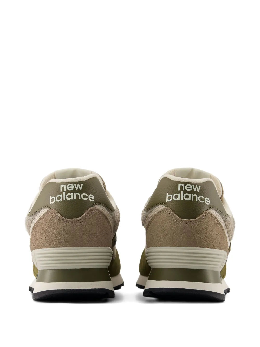 New Balance 574 Lace-Up Suede-Panelled