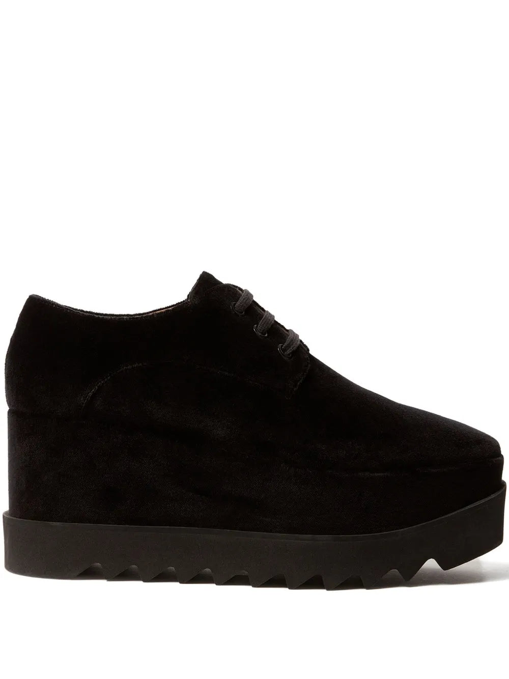Stella McCartney 55Mm Elyse Velvet Platform Lace-Up