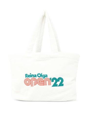 Reina Olgalogo-embroidery beach bag