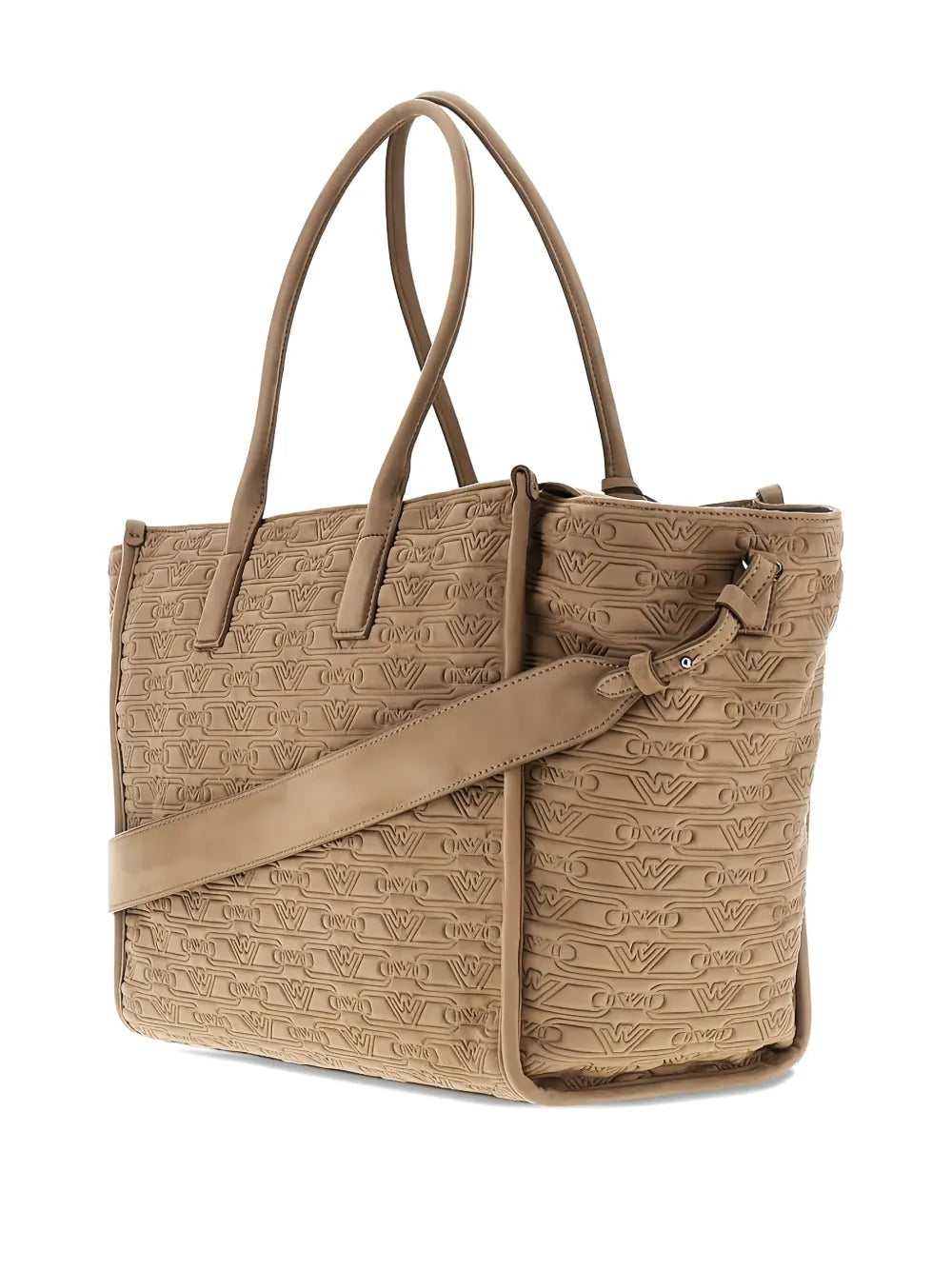 Emporio Armaniembossed-logo tote bag