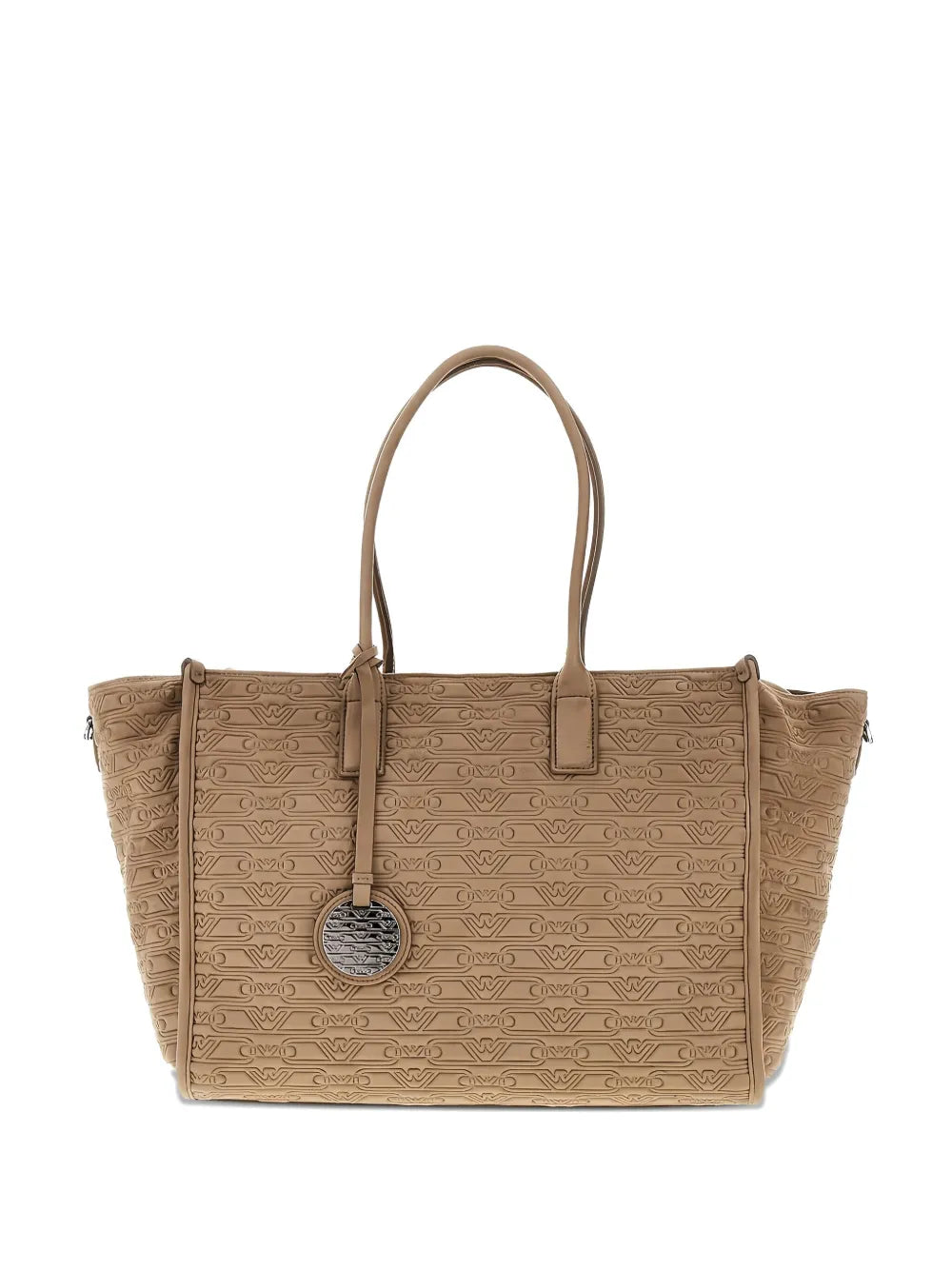 Emporio Armaniembossed-logo tote bag