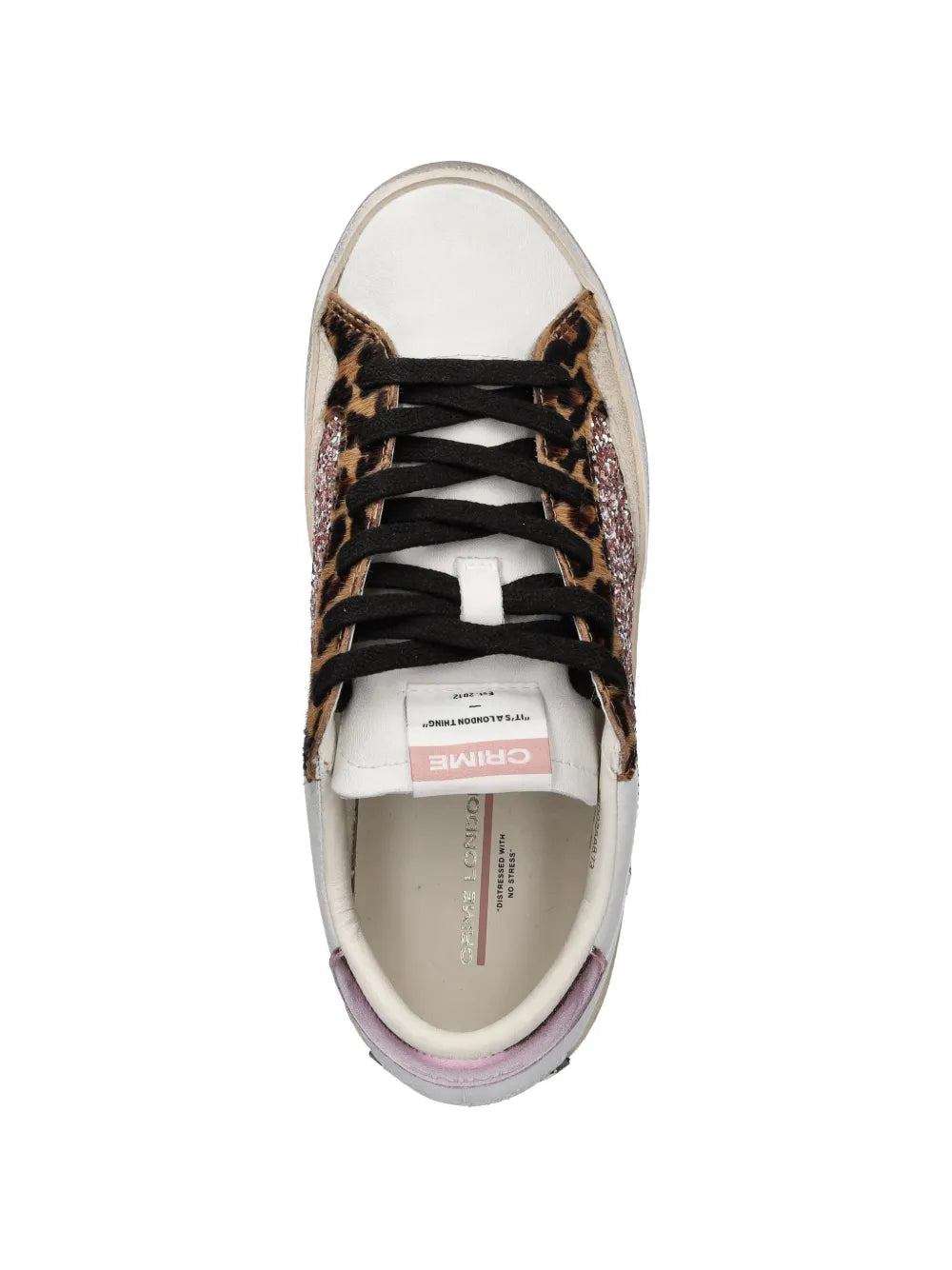 Crime London Glitter-Embellishment Leopard-Print