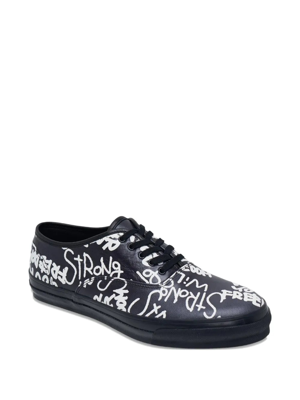Comme Des Gar ns Comme Des Gar ns Message-Printed Leather