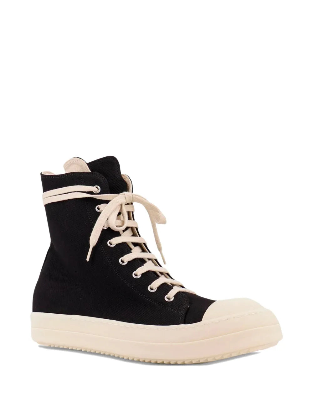 Rick Owens Drkshdw Canvas High-Top Sneakers